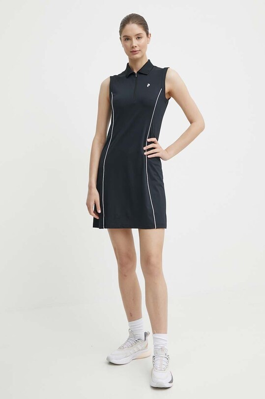 Peak Performance rochie sport Pique G79984 negru SS24