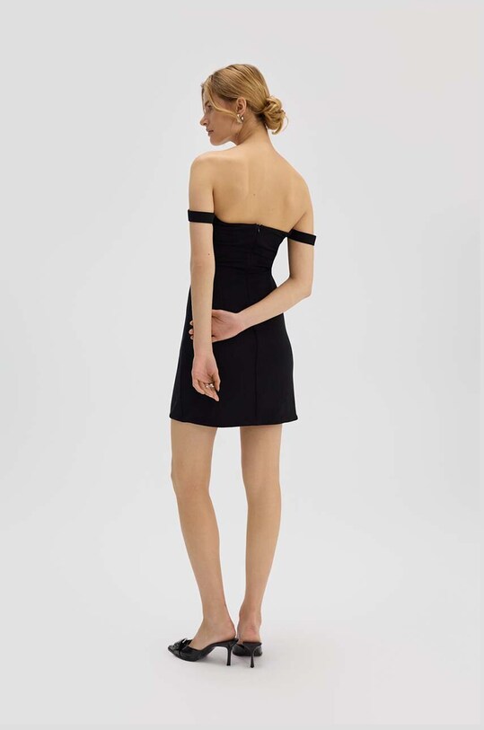 Saint Body rochie OFF SHOULDER MINI DRESS BLACK negru SB.528