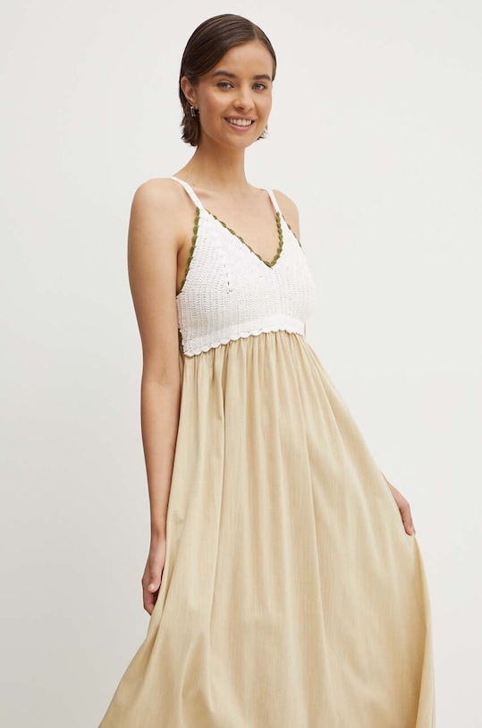 Φόρεμα United Colors of Benetton 43YVDV09R μπεζ SS24