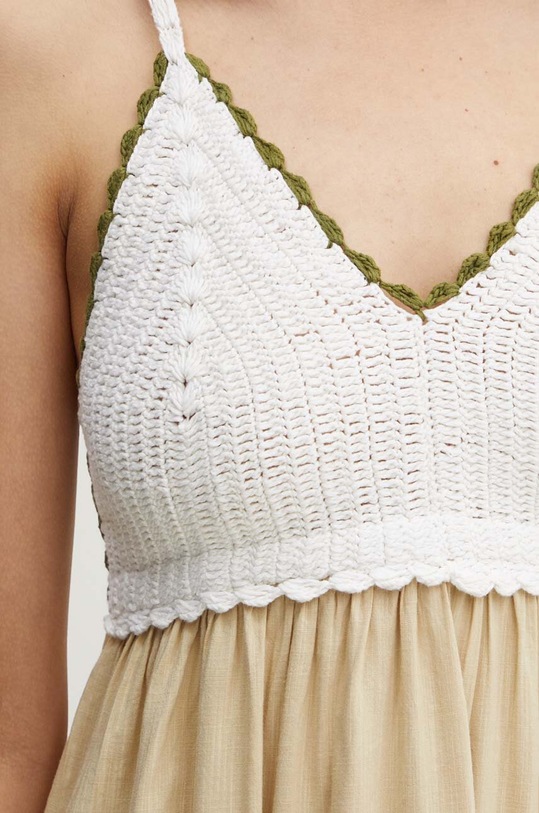 Φόρεμα United Colors of Benetton 43YVDV09R μπεζ