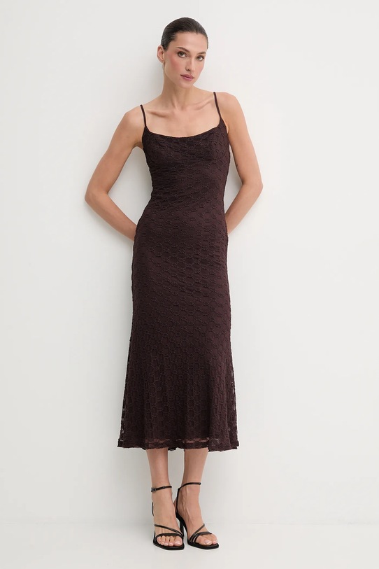 Bardot rochie ADONI 57998DB1 maro SS25