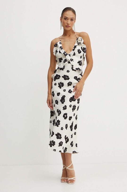Bardot sukienka OLEA casual beżowy 59176DB2