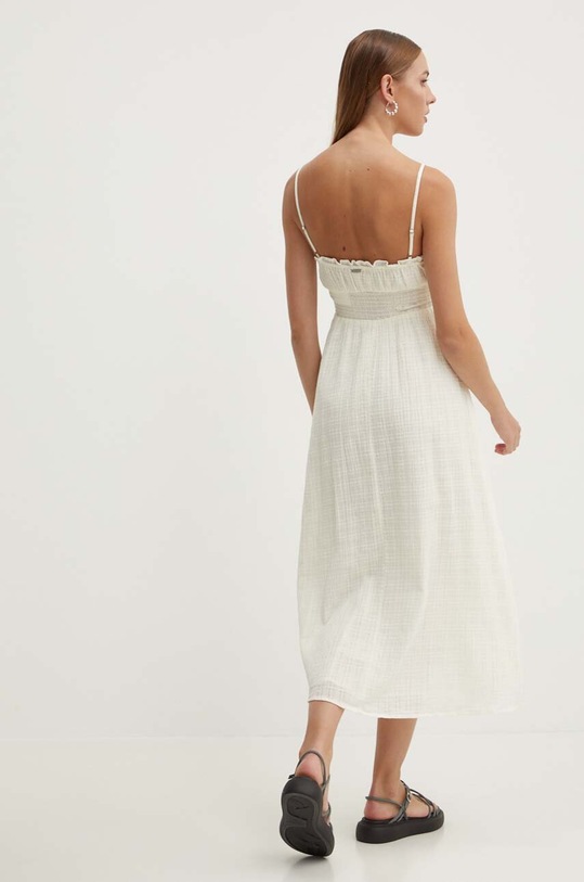 Odzież Billabong sukienka bawełniana PRETTY PERFECT ABJWD00697 beżowy