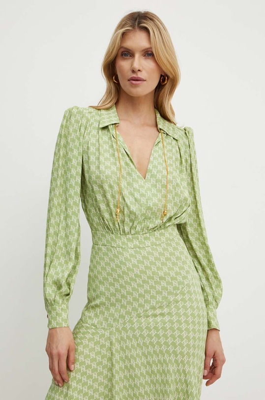 Elisabetta Franchi rochie verde ABS5341E2.NORBLIN