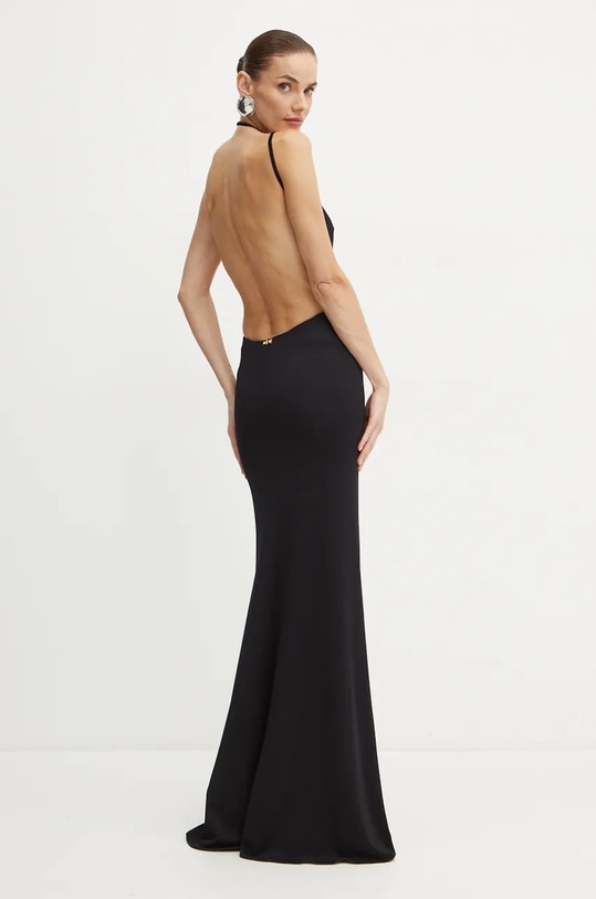 Φόρεμα Elisabetta Franchi με ελαστάν μαύρο AB58642E2.NORBLIN