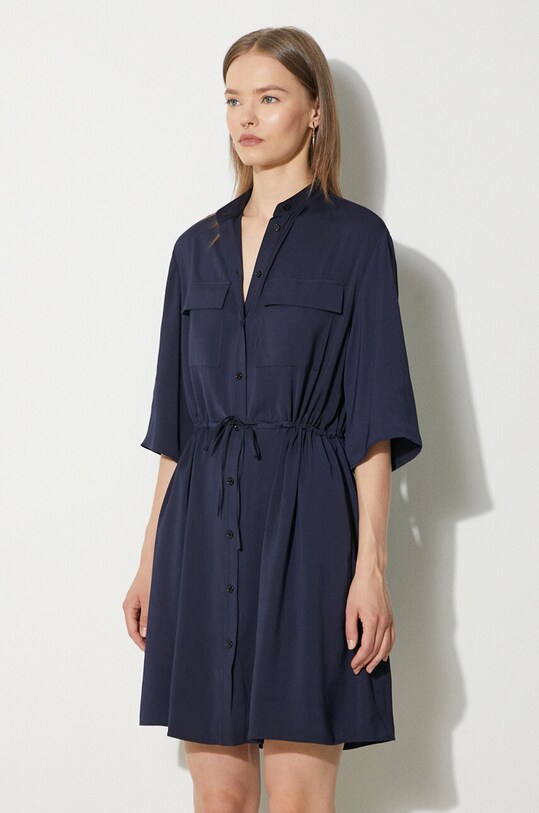 Maison Kitsuné vestito Double Pocket blu navy MW01607WF0022