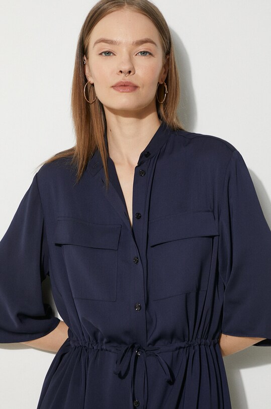 Maison Kitsuné vestito Double Pocket MW01607WF0022 blu navy