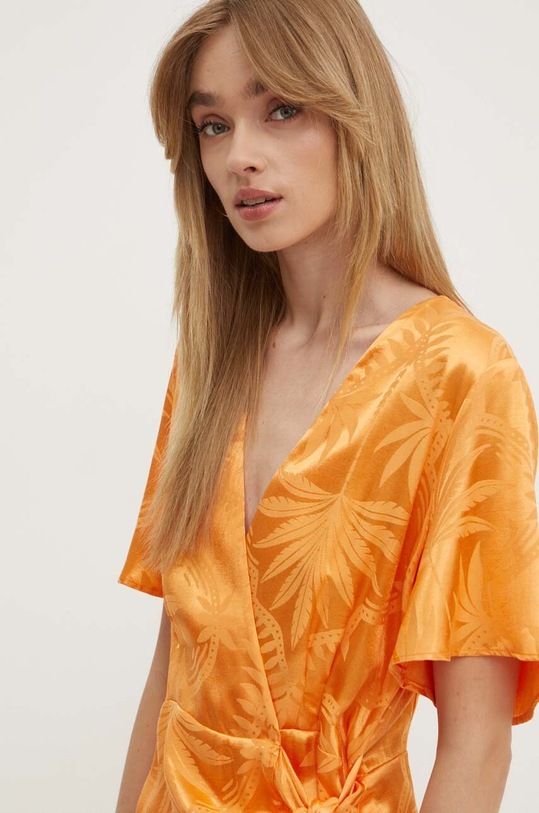 Never Fully Dressed rochie Vienna NFDDR1533 portocaliu SS24