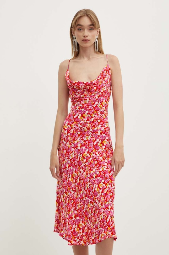 Haljina Rotate JACQUARD MIDI STRAP DRESS šarena 1129022989