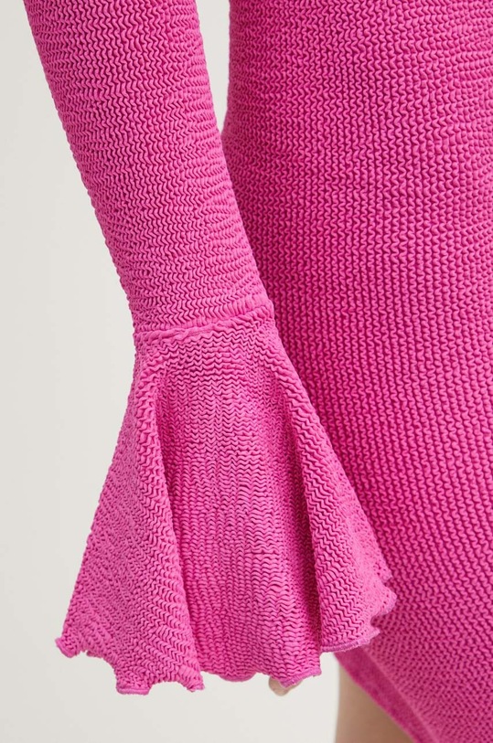 Rotate sukienka CRINKLE MINI DRESS 113162504 różowy