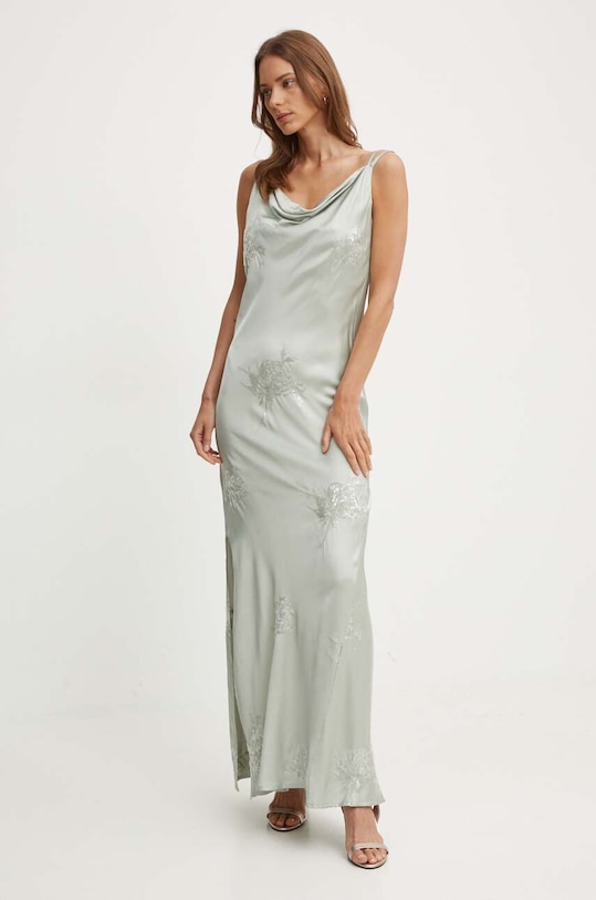 Sandro Ferrone rochie maxi verde SFS150XBDTEA