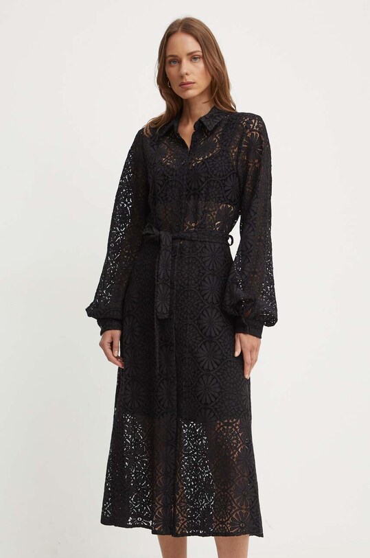 Sandro Ferrone vestito midi nero SFS63XBDGIORGIA