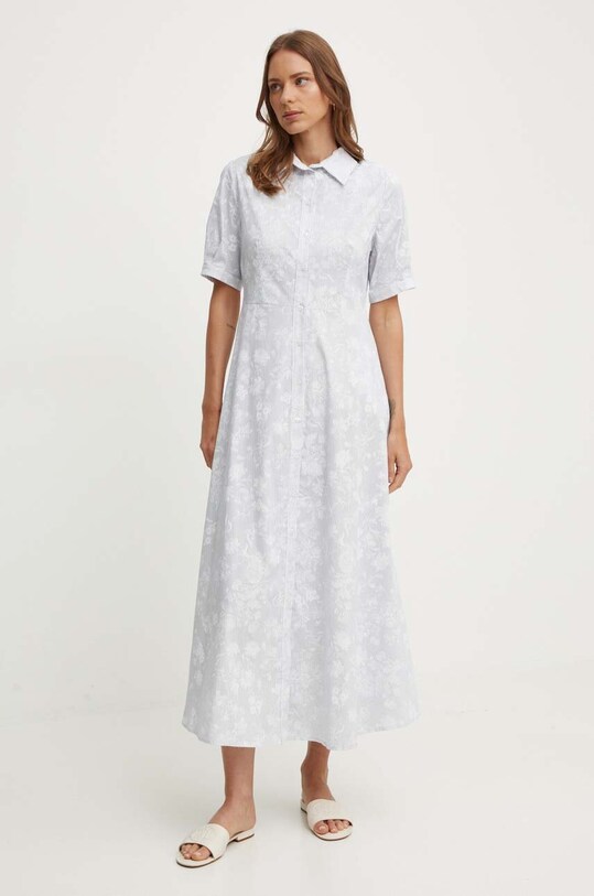 Sandro Ferrone rochie din bumbac albastru SFS67XBDLINA