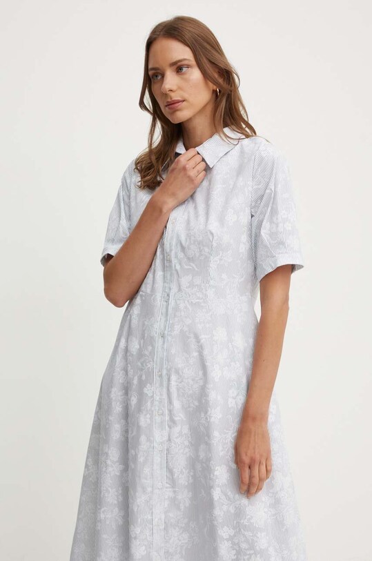 Sandro Ferrone rochie din bumbac SFS67XBDLINA albastru