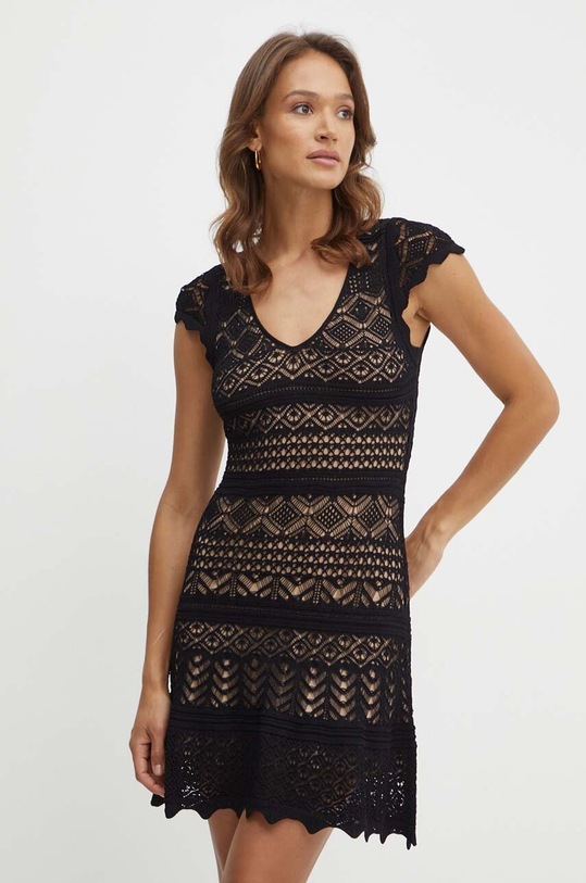 Twinset rochie mini negru 241TT3114