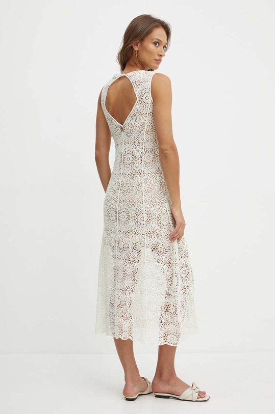 Odzież Twinset sukienka z domieszką wełny 241TT3011 beżowy