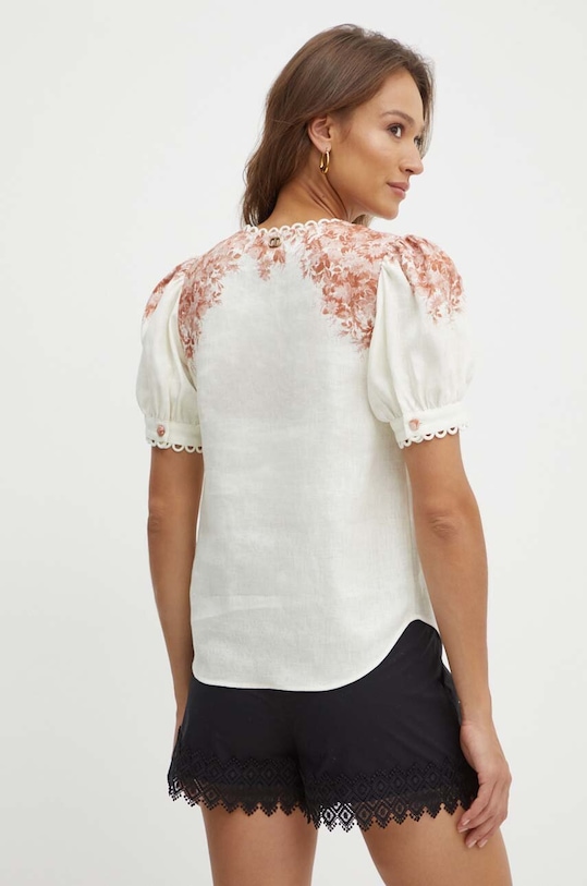 Îmbrăcăminte Twinset bluza din in 241TT2402 bej