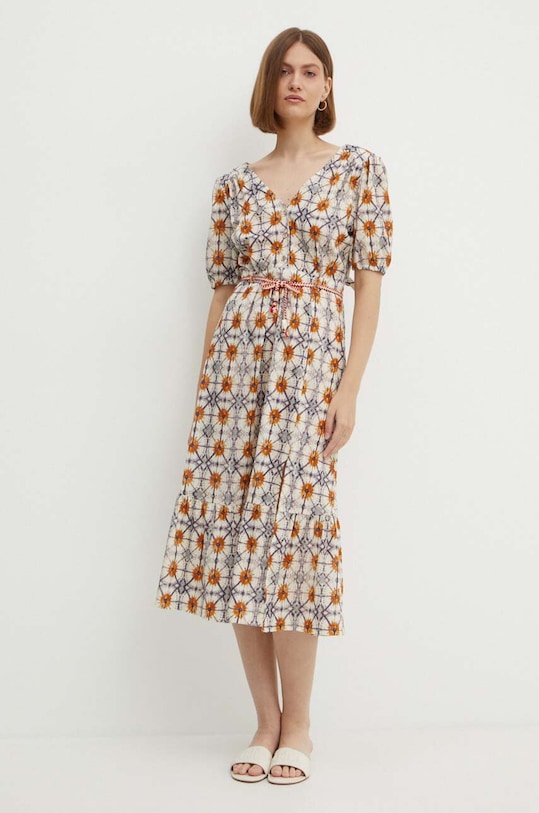 La Petite Française rochie din bumbac PFRECONFORT multicolor SS24