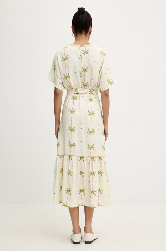 Never Fully Dressed rochie Wrap Dress NFDDR1383 bej SS24