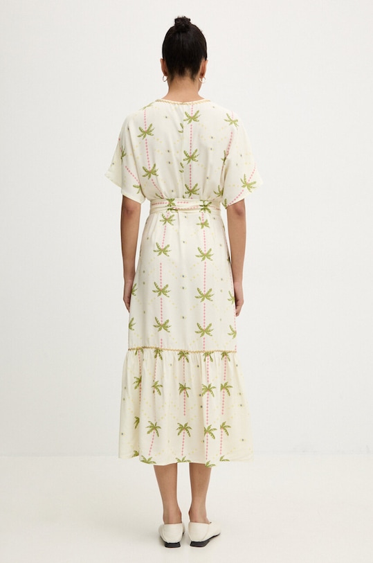 Never Fully Dressed sukienka Wrap Dress NFDDR1383 beżowy SS24