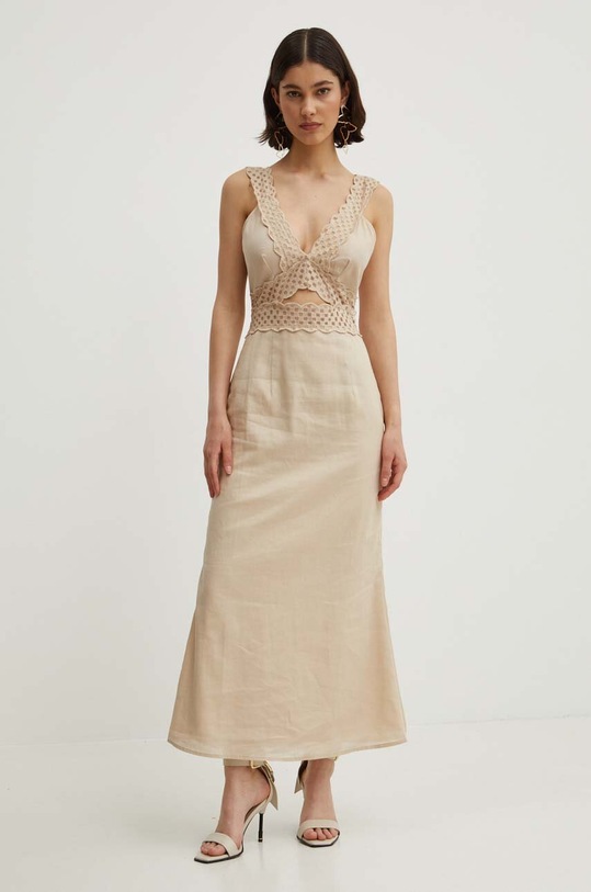 Šaty Never Fully Dressed Mimi Dress béžová NFDDR1321