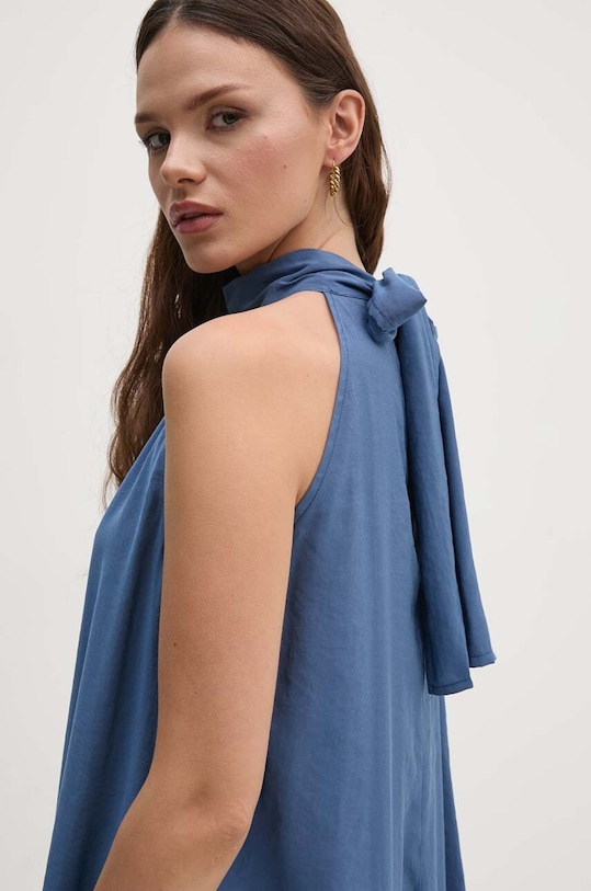 Φόρεμα Sandro Ferrone SFS15XBDISIDORO μπλε SS24