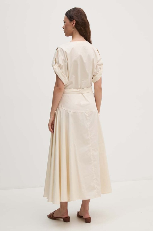 Îmbrăcăminte Sandro Ferrone rochie din bumbac SFS31XBDSALE bej