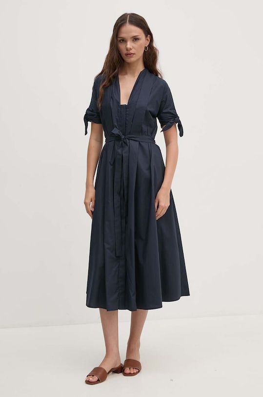 Bavlněné šaty Sandro Ferrone SFS31XBDSAVONAROLA námořnická modř SS24