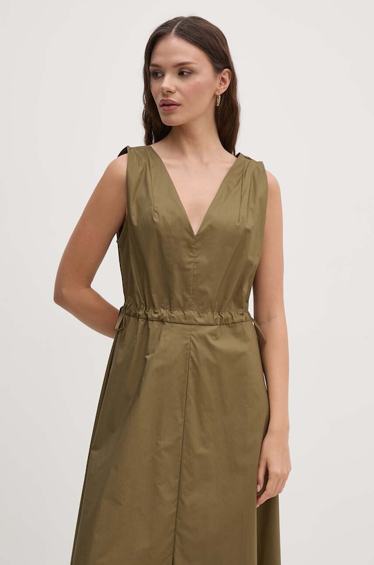 Bavlnené šaty Sandro Ferrone SFS7XBDMADA zelená SS24