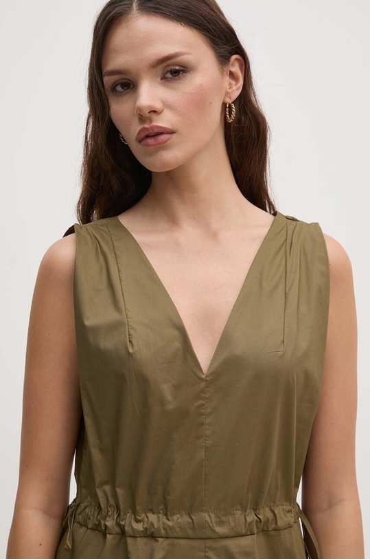 Bavlnené šaty Sandro Ferrone zelená SFS7XBDMADA