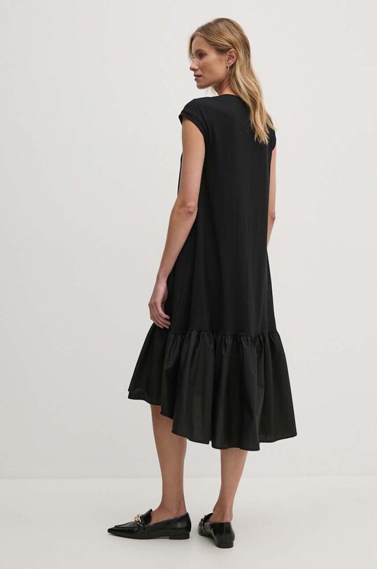 Sandro Ferrone rochie din bumbac SFS7XBDMIRANY negru SS24