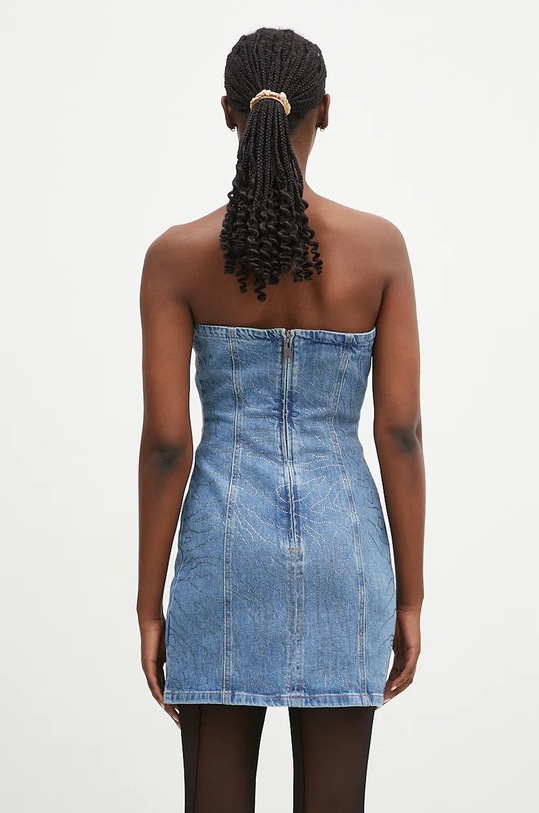 Одяг Джинсова сукня Rotate Rhinestone Denim 1126361468 блакитний