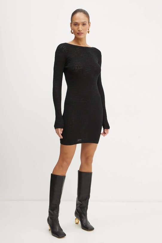 Φόρεμα Elisabetta Franchi AM66B41E3 μαύρο SS24