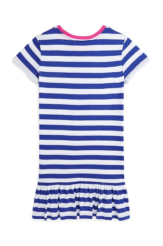 Dětské bavlněné šaty Polo Ralph Lauren 313926019001 námořnická modř SS24