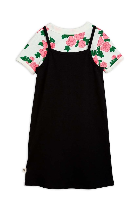 Fete Mini Rodini rochie din bumbac pentru copii 2415010900 negru