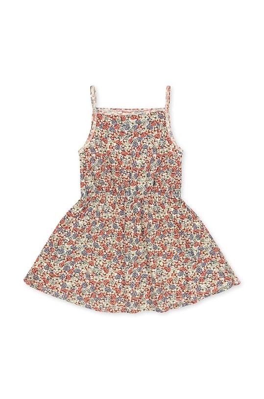 Dievčenské bavlnené šaty Konges Sløjd bavlna červená KS100191