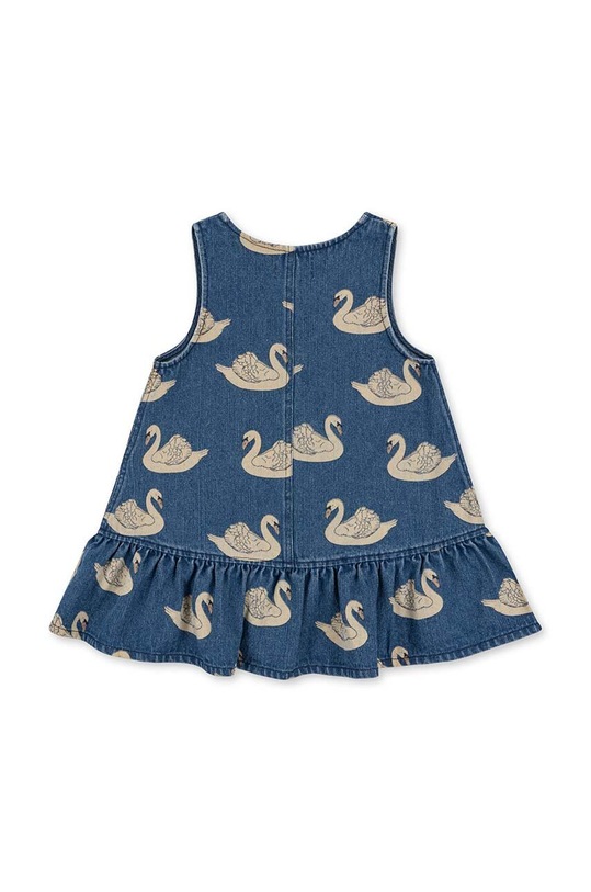 Dziewczynka Konges Sløjd sukienka jeansowa dziecięca KS100364 niebieski