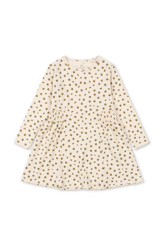 Konges Sløjd sukienka bawełniana dziecięca KS100123 żółty SS24