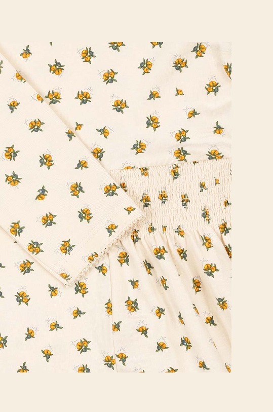 Konges Sløjd sukienka bawełniana dziecięca KS100123 żółty