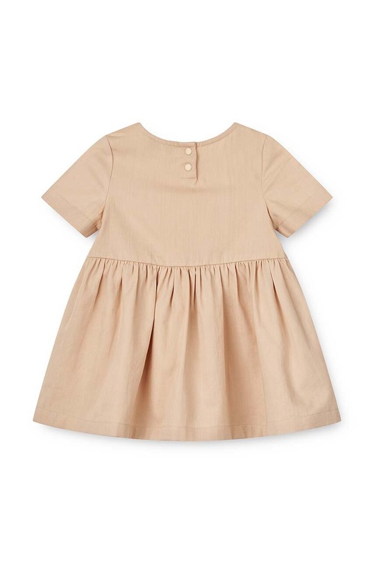 Βρεφικό βαμβακερό φόρεμα Liewood Livia Baby Dress LW18855 μπεζ SS24