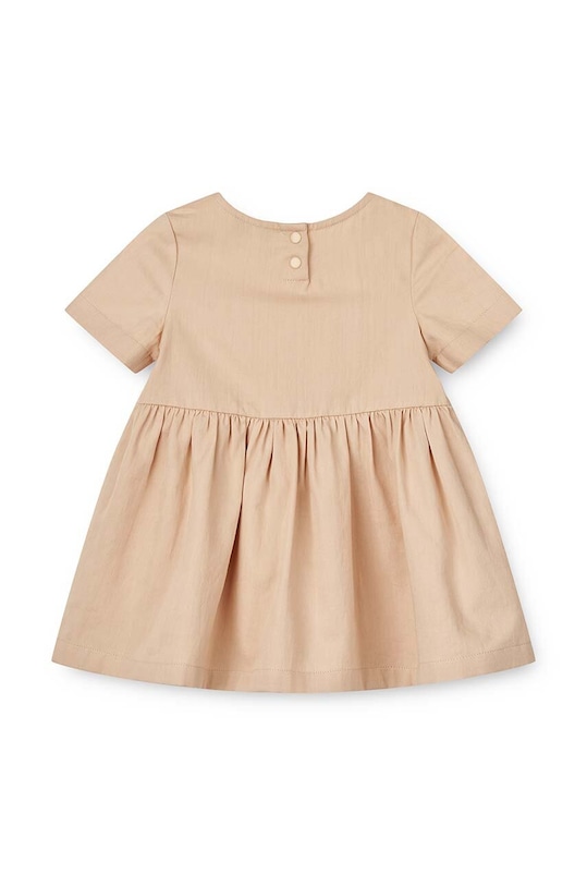 Βρεφικό βαμβακερό φόρεμα Liewood Livia Baby Dress LW18855 μπεζ SS24