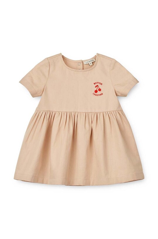 Liewood sukienka bawełniana niemowlęca Livia Baby Dress bawełna czerwony LW18855