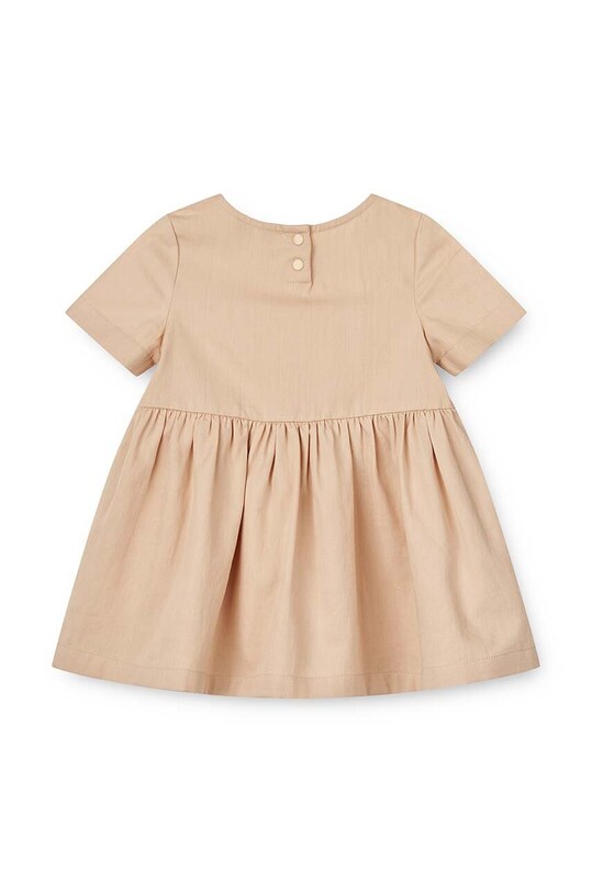 Detské bavlnené šaty Liewood Livia Baby Dress LW18855 červená SS24