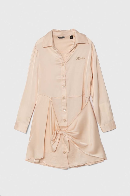 Guess sukienka dziecięca z elastanem pomarańczowy J3GK39.WFWG2.PPYH