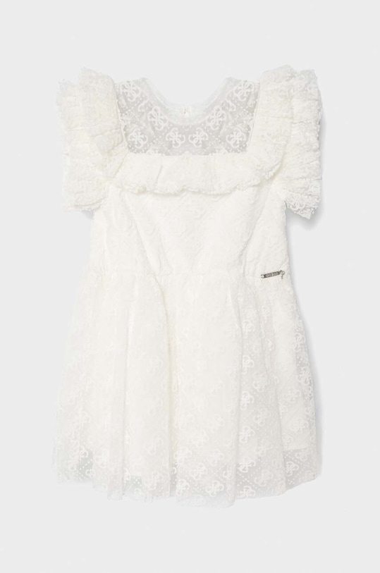 Dívčí šaty Guess midi bílá J4RK12.KC4S0.PPYH