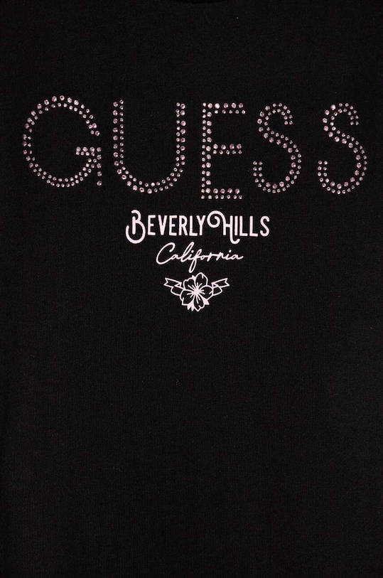 Dziewczynka Guess sukienka bawełniana dziecięca J4RK14.KA6R4.PPYH czarny