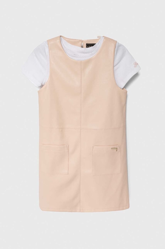 Guess t-shirt i sukienka dziecięca J4RK17.K8GF0.PPYH pomarańczowy SS24