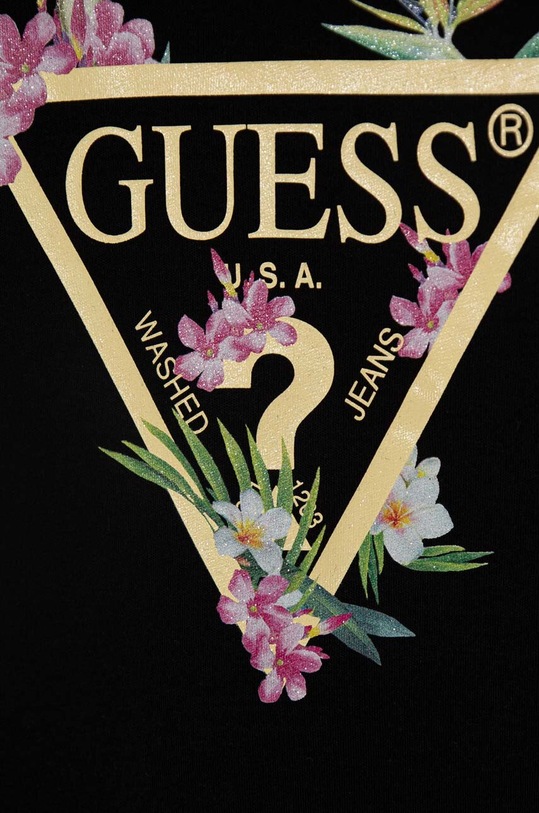 Κοριτσίστικα Παιδικό βαμβακερό φόρεμα Guess J4RK38.KA6W4.PPYH μαύρο