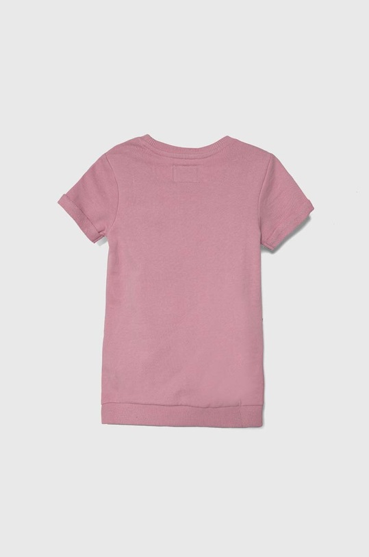 Guess sukienka bawełniana dziecięca K4RK07.KA6R4.PPYH różowy SS24