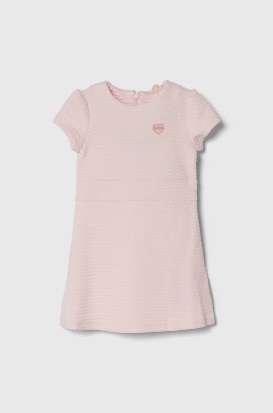 Guess sukienka dziecięca rozkloszowany różowy K4RK12.KC3A0.PPYH